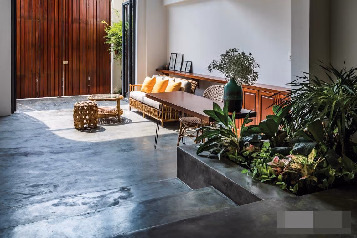 Nha ong mang dam phong cach resort voi dien tich 4x22m-Hinh-4