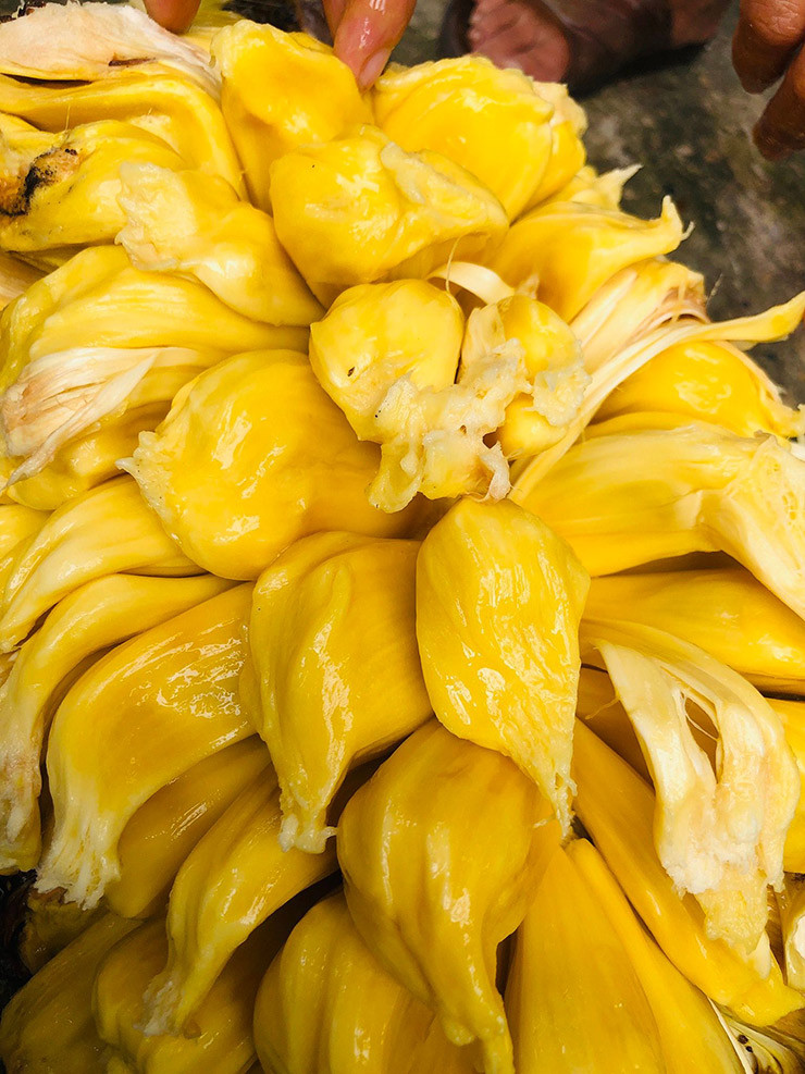 Những quả mít mật từ quê lên, chín tại cây được các chị em ưa chuộng, tìm mua khắp nơi