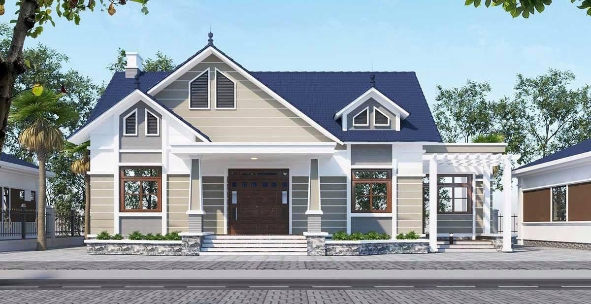 Nhà cấp 4 thiết kế ấn tượng với 3 phòng ngủ và khu vườn ‘địa đàng’ ảnh 4