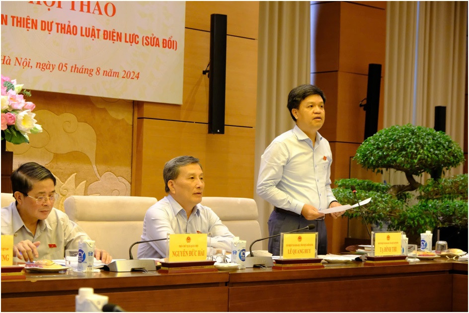 UB KHCN&MT Quoc hoi cung VUSTA to chuc Hoi thao Gop y du thao Luat Dien luc (sua doi)-Hinh-4