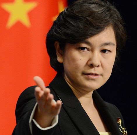 Phát ngôn viên Bộ Ngoại giao Trung Quốc, Hoa Xuân Oánh.