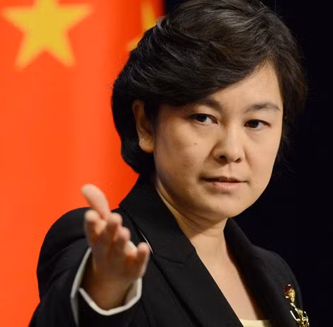 Phát ngôn viên Bộ Ngoại giao Trung Quốc, Hoa Xuân Oánh.