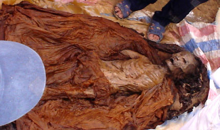 Trải mấy trăm năm, xác ướp ở cánh đồng Nhật Tân vẫn còn nguyên vẹn.