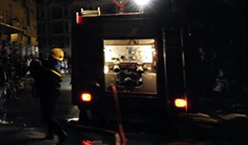 Hiện trường nơi xảy ra vụ cháy.