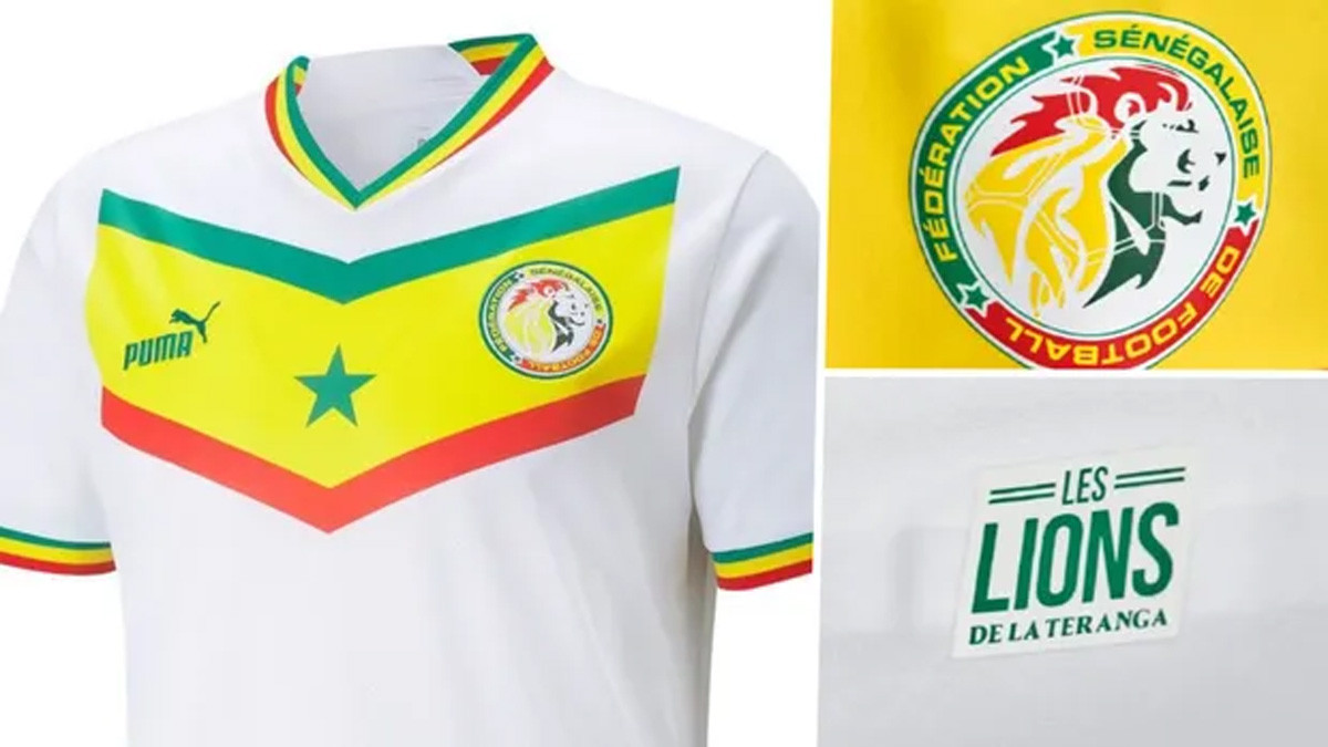  5. Senegal, áo sân nhà: Nhà sản xuất Puma không có nhiều mẫu áo đấu đẹp tại World Cup 2022. Tuy nhiên, Những chú sư tử của Teranga đã được trao rất nhiều viên ngọc quý với chiếc áo đấu sân nhà của họ, chủ đề chữ V ba lá mang qua một cách trang nhã từ ngực đến cổ áo.