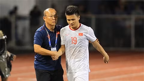 HLV Park Hang Seo va 2 giai dau thanh cong thieu vang Quang Hai