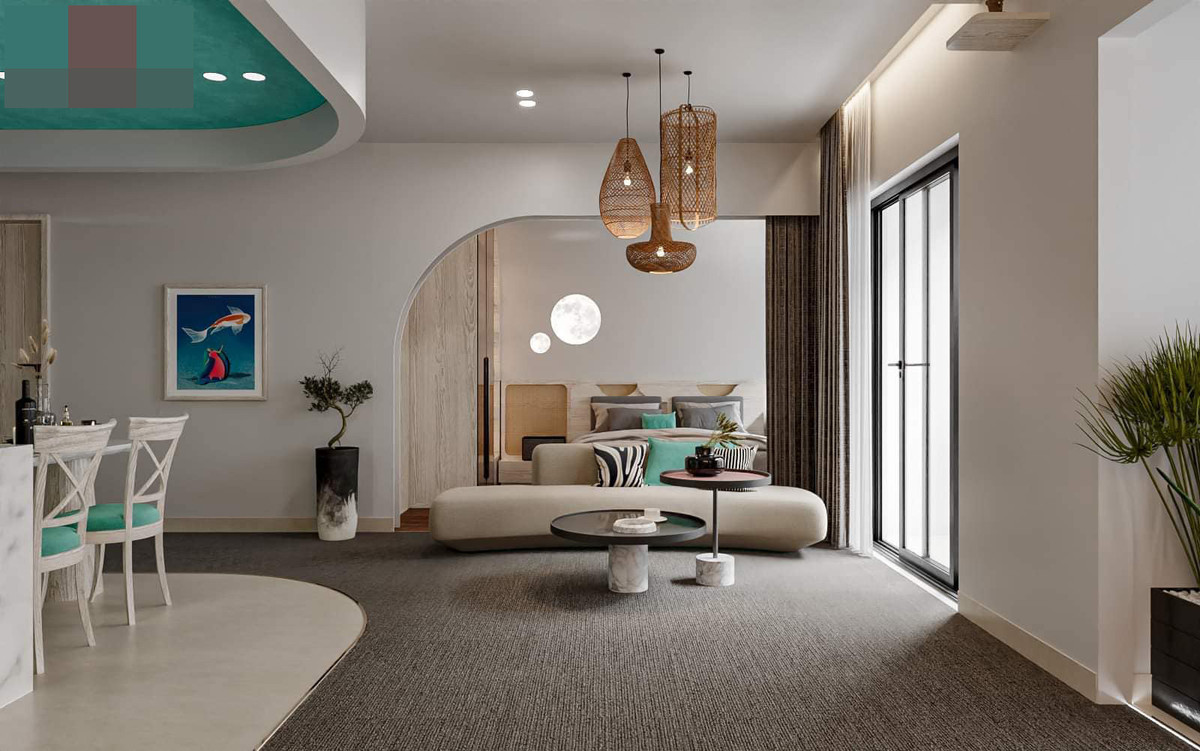 Can ho 55m2 o Binh Duong mau xanh mat me, dep me man-Hinh-3