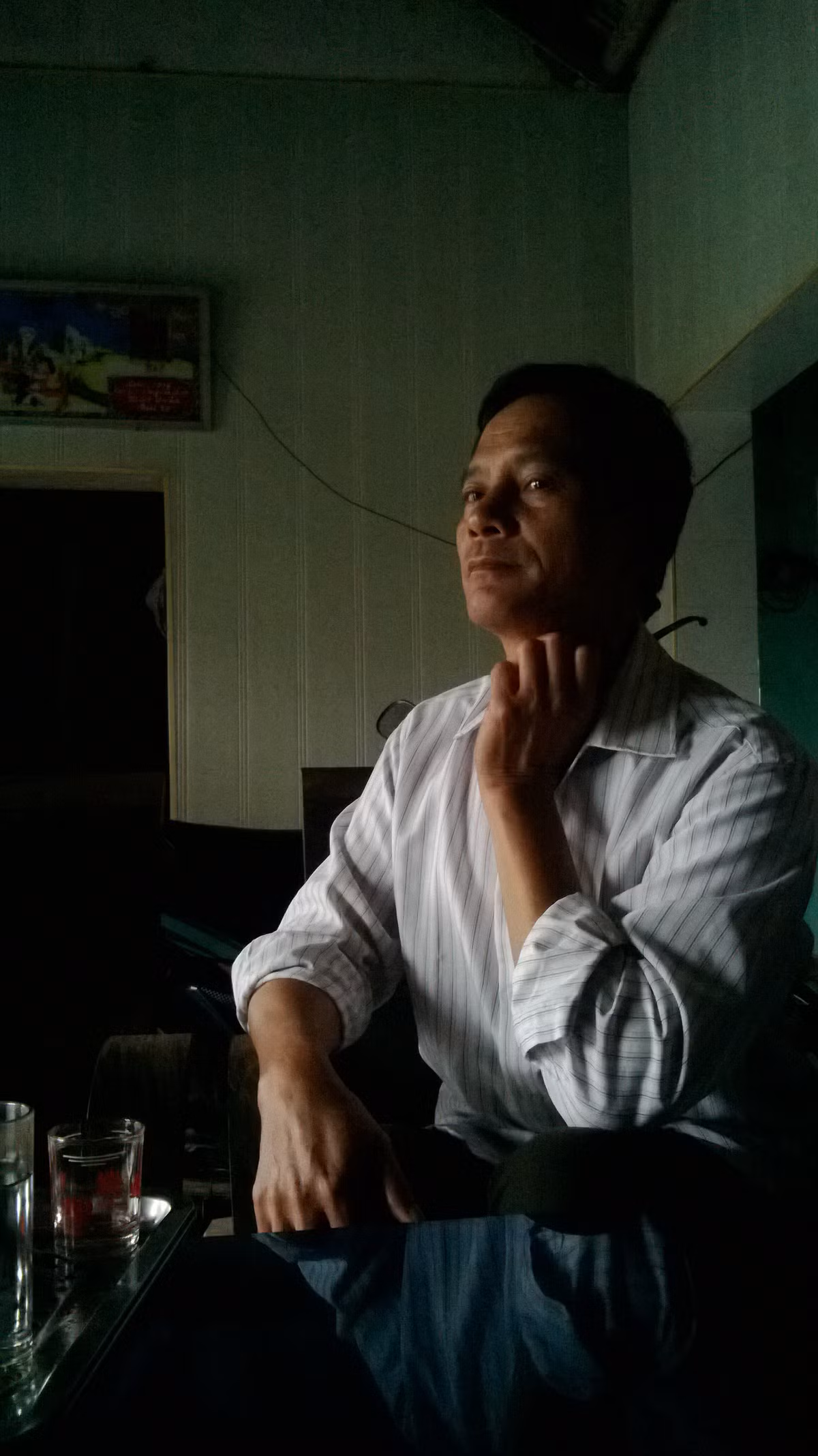 Trưởng CA xã Bình Nguyên, ông Nguyễn Đình Giang.