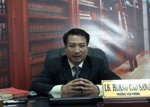 Luật sư Hoàng Cao Sang.