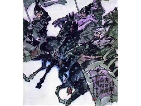 Dù số lượng chênh lệch, nhưng quân nhà Đường dưới sự chỉ đạo của tướng quân Zhang Xun vẫn cố thủ để bảo vệ Tuy Dương và trì hoãn quân Yên trong nhiều tháng. Tuy nhiên, đến tháng 8/757, các động vật, côn trùng và rau quả của thành Tuy Dương đã bị ăn cạn kiệt. Mặc dù tướng Zhang Xun đã cố gắng vận chuyển thức ăn tới gần pháo đài, nhưng ông đã thất bại. Người dân bắt đầu chết đói và thuyết phục ông đầu hàng, nhưng ông vẫn khăng khăng không chịu.