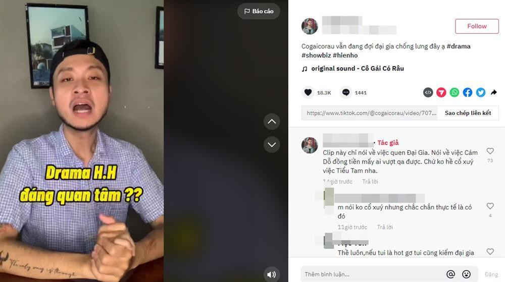 Hot tiktoker benh vuc Hien Ho giua on ao 