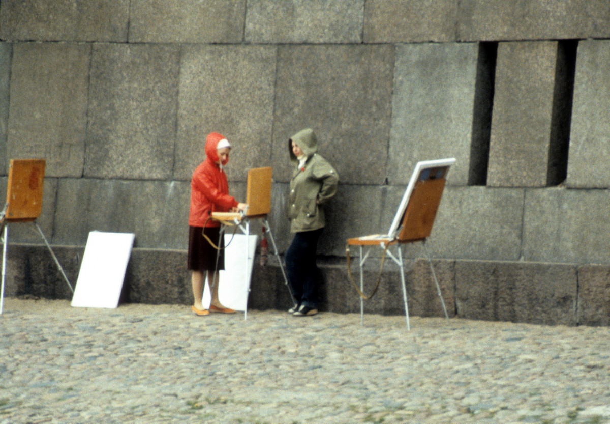 Những người vẽ tranh ở pháo đài Peter và Paul.