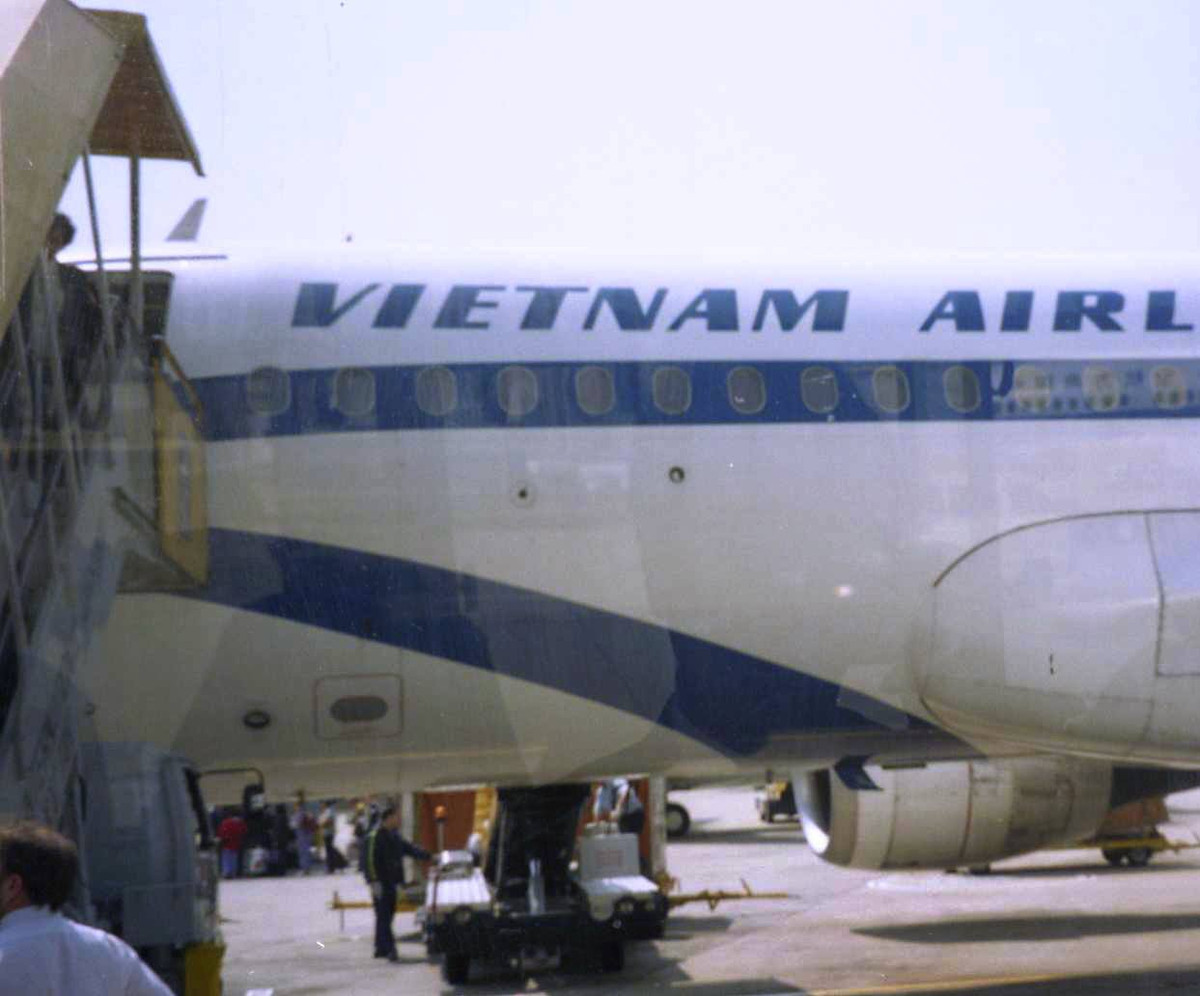 Một hình ảnh khác về chiếc máy bay của Vietnam Airlines. Ảnh: Yuichi Kobayashi.