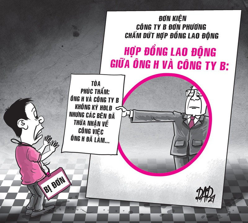 Nguoi lao dong thang kien du chua duoc ky hop dong