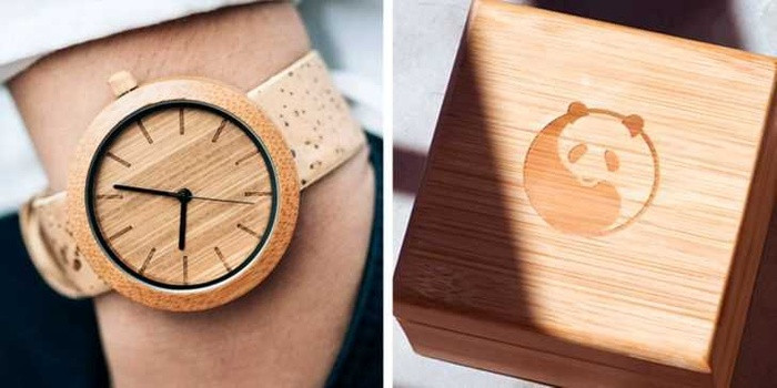 5. Đồng hồ thân thiện với môi trường. Đồng hồ Panda là một sản phẩm thân thiện với môi trường khác trên thị trường có thiết kế tối giản kết hợp với các yếu tố bền vững. Mỗi chiếc đồng hồ đều được làm thủ công. Họ sử dụng các vật liệu tự nhiên như tre và nứa Bồ Đào Nha để tạo ra đồng hồ. Đây là một phụ kiện 2 trong một: vừa thân thiện với môi trường vừa là phụ kiện thời trang.