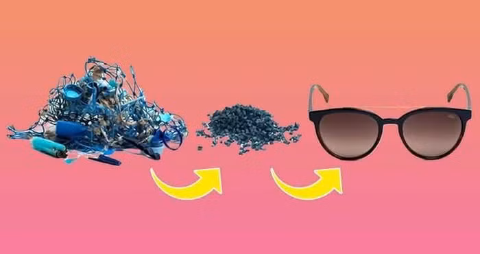  1. Kính râm sành điệu được làm từ rác nhựa đại dương. Sea2see thu thập nhựa ở biển và biến nó thành những chiếc kính râm sành điệu. 1kg chất thải tái chế sẽ tạo ra một cặp kính thời trang. Nhưng họ không chỉ làm ra sản phẩm, họ còn chứng minh rằng một “nền kinh tế vòng tròn là có thể, ngay cả trong ngành công nghiệp thời trang”. Kể từ năm 2019, công ty hoạt động đã thu thập hàng nghìn chai nước và đồ nhựa dùng một lần. Ngoài ra, họ hợp tác với các cộng đồng ngư dân ở 43 cảng của Pháp, Ghana, Bồ Đào Nha, Senegal và Tây Ban Nha. Đây là một trong những phát minh độc đáo được tận dụng từ vật liệu tái chế thân thiện với môi trường. 