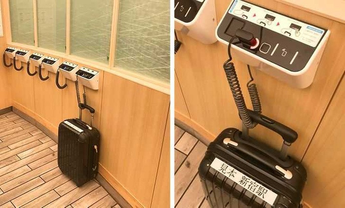 Nhật Bản còn có hệ thống chống trộm túi xách.