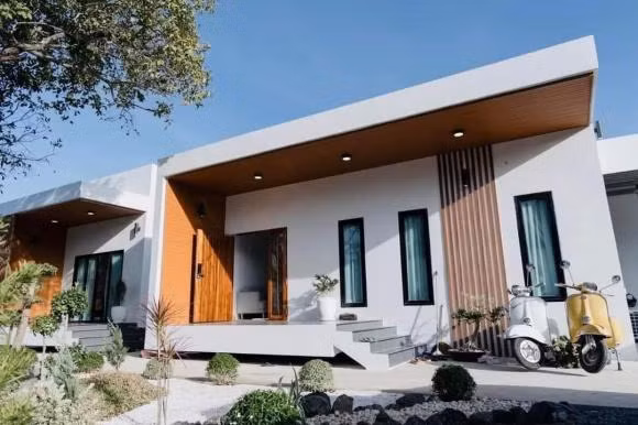 Nha cap bon mai bang, khong gian song ben trong dung la 'chan ai'