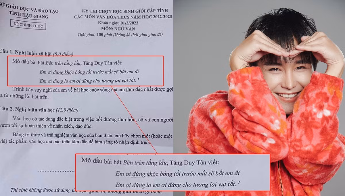 Tranh cai dua 'Ben tren tang lau' vao de thi mon Ngu van