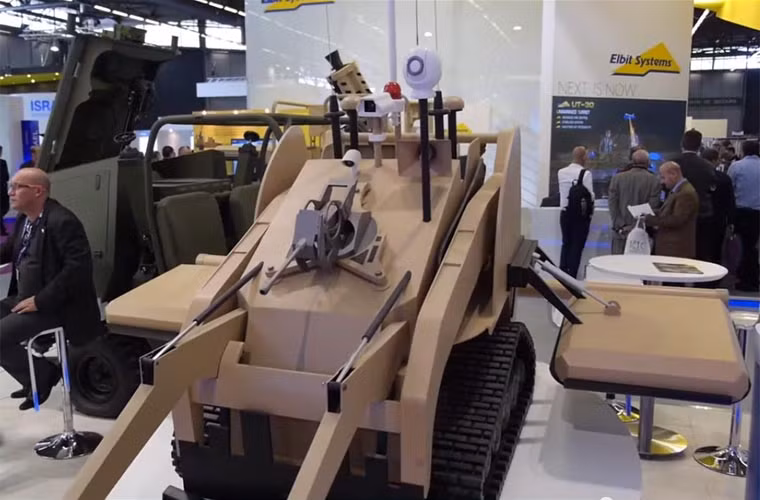 Robot chuyên phát hiện, định vị mìn, vật liệu nổ tự chế IED MIDS, một sản phẩm của IAI.