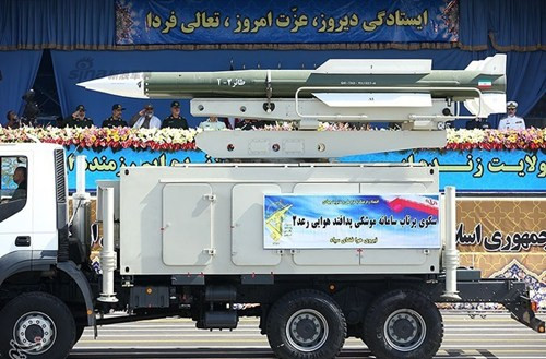 Hệ thống tên lửa phòng không Raad-2 chưa rõ tính năng.