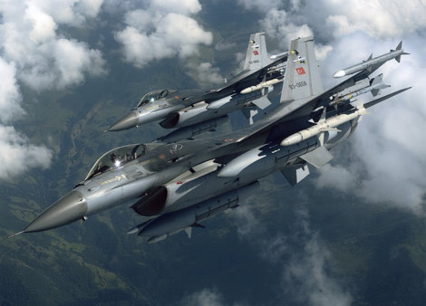 Tiêm kích đa năng F-16 của Không quân Thổ Nhĩ Kỳ.