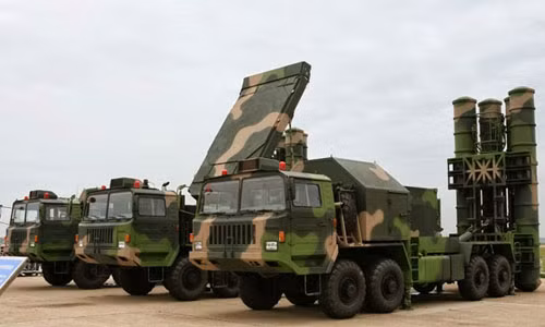 Hệ thống tên lửa đất đối không HQ-9 của Trung Quốc.