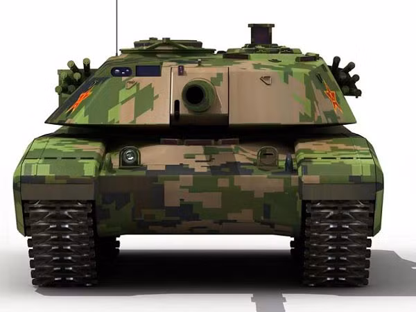 Bản đồ họa xe tăng tàng hình mới được công bố trên một blog quân sự của Trung Quốc.