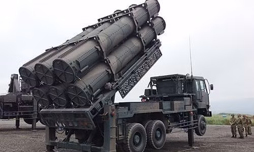 Hệ thống tên lửa chống hạm Type 88 của Nhật Bản.