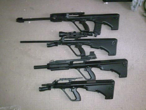 Các biến thể của Steyr AUG, sự thành công của nó đã mở đường cho sự phát triển rầm rộ của súng trường bullpup. Các biến thể của Steyr AUG, sự thành công của nó đã mở đường cho sự phát triển rầm rộ của súng trường bullpup.