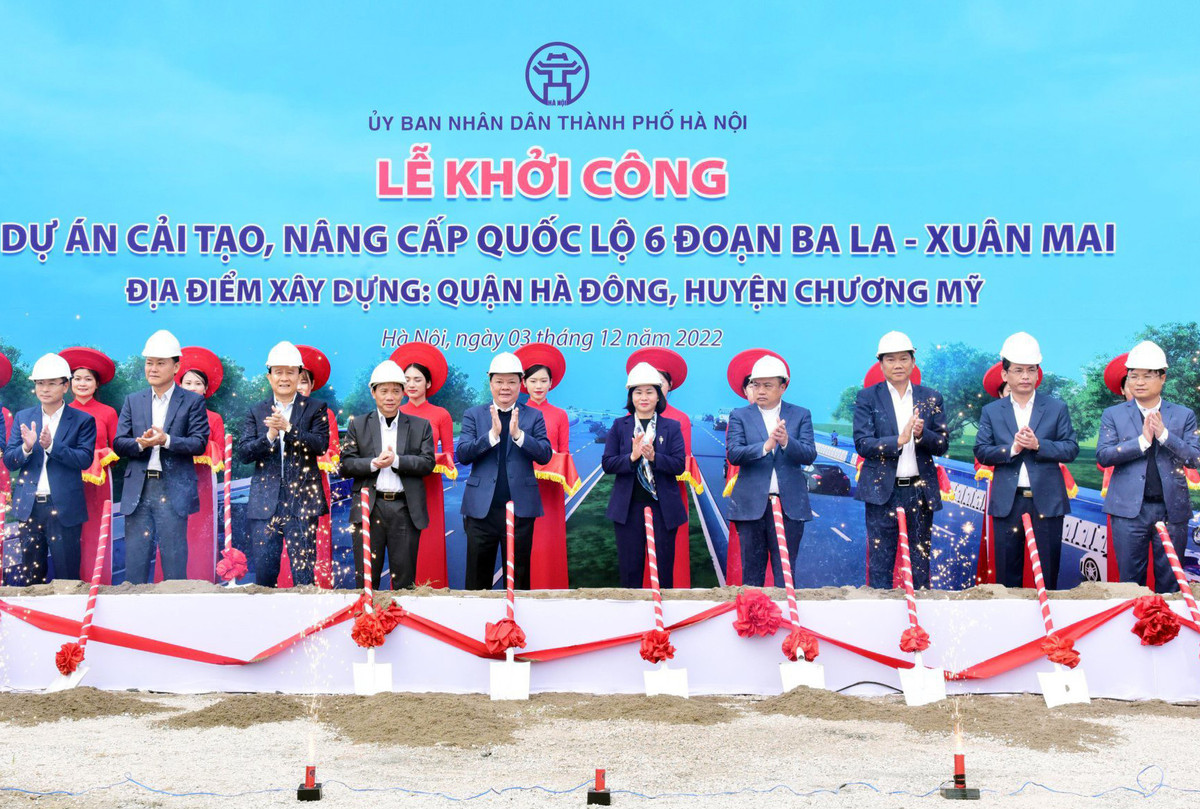 Ha Noi khoi cong nang cap Quoc lo 6