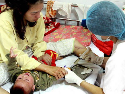 Dịch sởi đang ngày càng lan rộng.