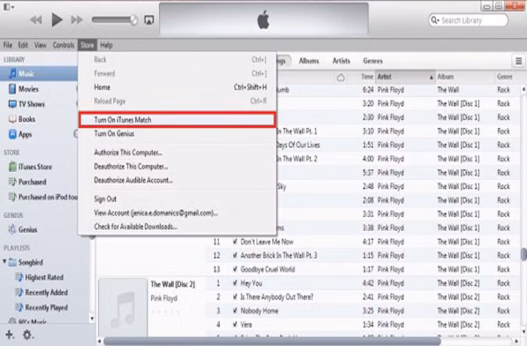 Bạn có thể mua gói dịch vụ iTunes Match để sao lưu nhạc của mình. Với giá 25 USD/năm (khoảng 530.000 đồng), bạn có thể lưu tối đa 25.000 bài hát lên iTunes Match và có thể dùng iPhone, iPad hoặc iTunes trên Windows phát toàn bộ thư viện nhạc của mình. Bạn cũng có thể tải về các bài hát có trong thư viện từ dịch vụ này xuống thiết bị, với mức chất lượng là AAC 256kps (tương đương với nhạc bán qua iTunes).