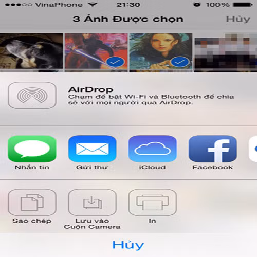 Do Photo Stream sẽ tập trung tất cả các bức ảnh từ tất cả các thiết bị iOS của bạn, bạn cũng có thể lưu ảnh từ iPhone 5s của mình lên iPad Air, iPod Touch 5 hoặc các thiết bị iOS khác. Truy cập vào mục Kho ảnh của tôi (Photo Stream) trong ứng dụng Ảnh (Photos), nhấn vào nút chia sẻ (hình vuông có mũi tên hướng lên) rồi chọn Lưu vào cuộn camera (Save to Camera Roll).