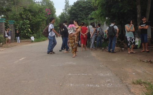 Hiện trường vụ việc.