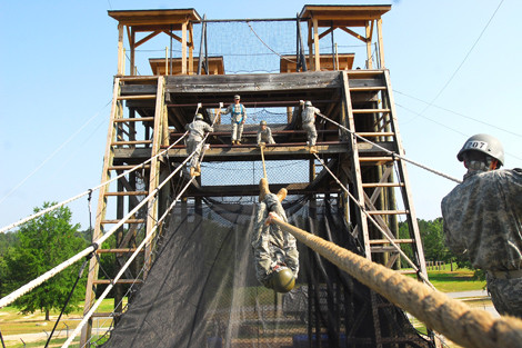 Binh sĩ Mỹ huấn luyện ở căn cứ Fort Benning.