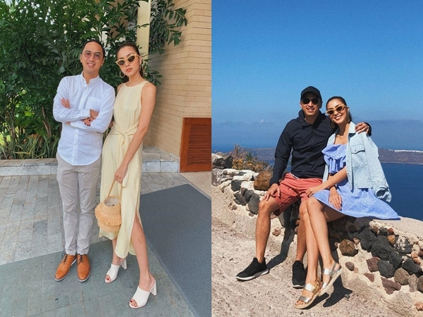 Tăng Thanh Hà còn thể hiện phong cách thời trang tinh tế trong những bức hình street style. Sánh đôi bên ông xã thiếu gia, Hà Tăng khẳng định gu thẩm mỹ tốt, cô biết cách chọn trang phục kết hợp màu sắc tôn vinh được chiều cao và vóc dáng cân đối.