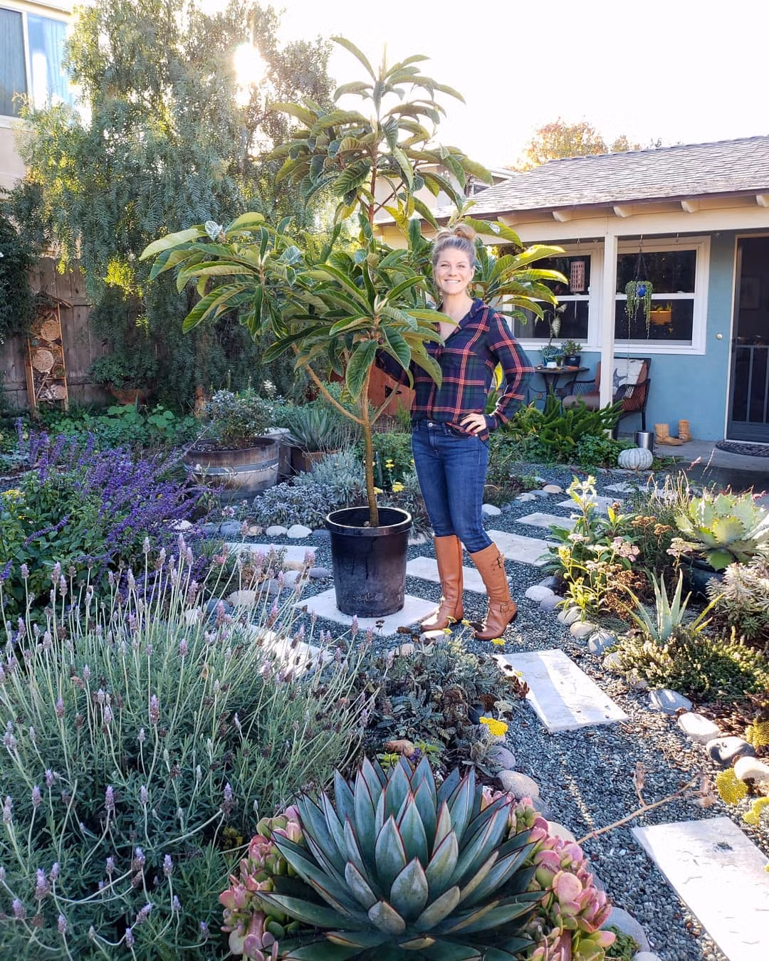 Khu vườn của chị cũng chính thức được công nhận là không gian môi trường sống động.