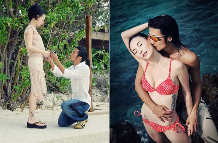 Đám cưới từ năm 2006, nhưng mãi 5 năm sau, cặp sao Hong Kong Trương Bá Chi – Tạ Đình Phong mới khoe bộ ảnh cưới với style đặc biệt chụp ở Phillippines.