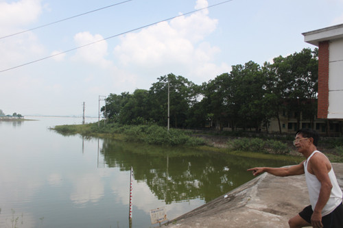 Ông Thắng cho biết khu vực vỡ đập năm 1978.