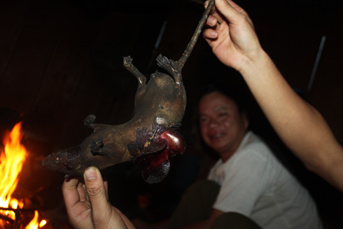 Thịt, gan chuột núi đồ xôi ở Sơn La. Đây là món ăn mà chỉ khách quý đến Sơn La mới được thiết đãi. Trong một bữa tiệc tiếp đãi khách quý vì bất kỳ lý do gì mà khách từ chối không ăn món này thì cũng coi như đã phụ lòng gia chủ.