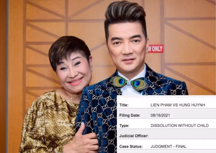 Toa an My ra phan quyet ly hon cho Dam Vinh Hung va bau show Lien Pham