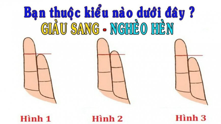 Giơ bàn tay 5 giây nhìn độ dài các ngón: Biết ngay tương lai giàu nghèo Gio ban tay 5 giay nhin do dai cac ngon: Biet ngay tuong lai giau ngheo