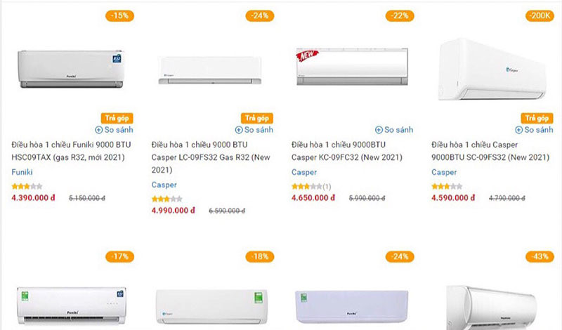 Dieu hoa giam gia sau, chi 4 trieu dong sam hang moi mat ruoi