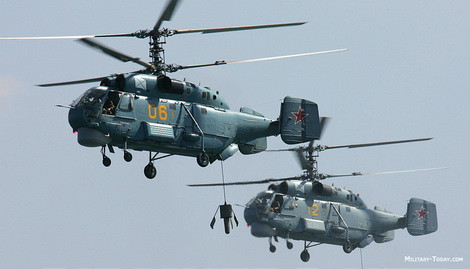 Biên đội trực thăng Ka-27.