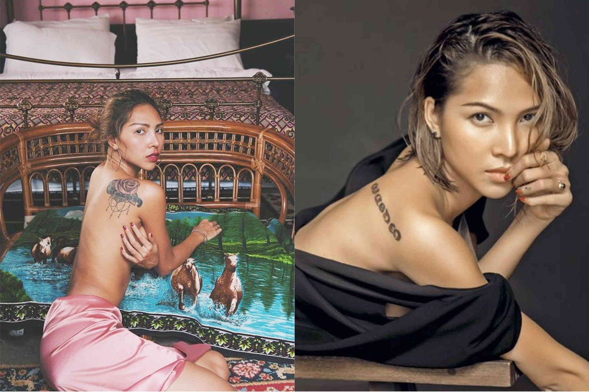 Chân dài Minh Triệu có một hình xăm hoa hồng khá lớn ở bả vai. Trước đó nơi này là một hình xăm dòng chữ lạ, dòng chữ này có ý nghĩa là "Tạ ơn Chúa" tuy nhiên, vài năm sau cô đã thay thế thành hình hoa hồng.