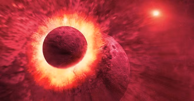 Tim thay manh vo hanh tinh chung minh nguon goc Mat Trang