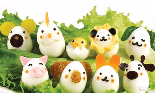 Một "phi đội" trứng cút.