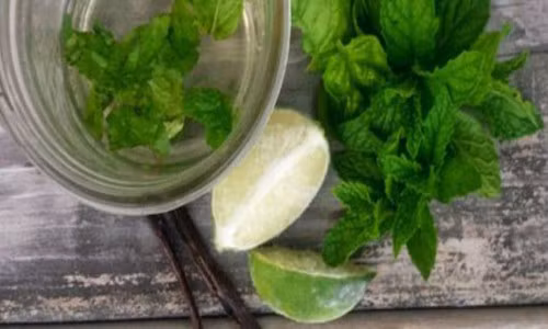 Lá bạc hà. B1. Lấy một nắm lá bạc hà rửa sạch, để ráo, nghiền nhuyễn bằng máy xay sinh tố hoặc giã trong cối. B2. Đổ hỗn hợp vào bình, vắt thêm nước cốt ½ quả chanh. B3. Dùng hỗn hợp đắp trực tiếp lên vùng quầng thâm dưới mắt và nằm thư giãn trong vòng 20 phút. B4. Rửa sạch bằng nước lạnh và thấm khô bằng khăn bông mềm.