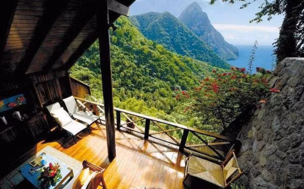 Resort Ladera, Saint Lucia.
